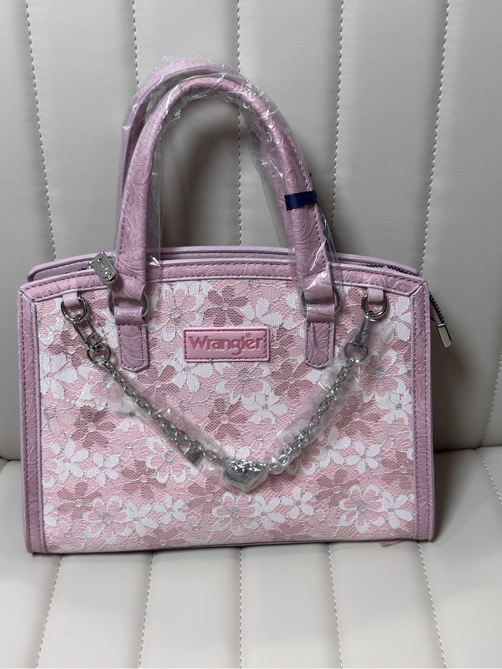 Wrangler Pink Lace Tote